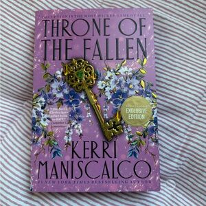 Throne of the Fallen Book with sprayed edges